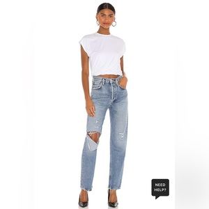 NWT Agolde 90's Pinch Waist in Lineup